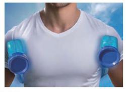 両脇に挟むと効率的に体温を下げられます。